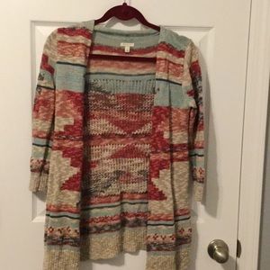 Aztec Print Cardigan